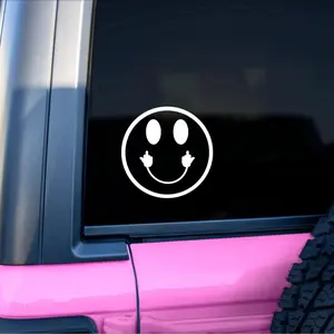 Mr. Happy Smiley Face Vinyl Decal