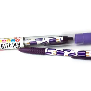 Scented Pen Grape Popsicle Tube - Set of 7