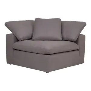 Moes Home Corner Chairs Clay Grey  Scandinavian Furniture