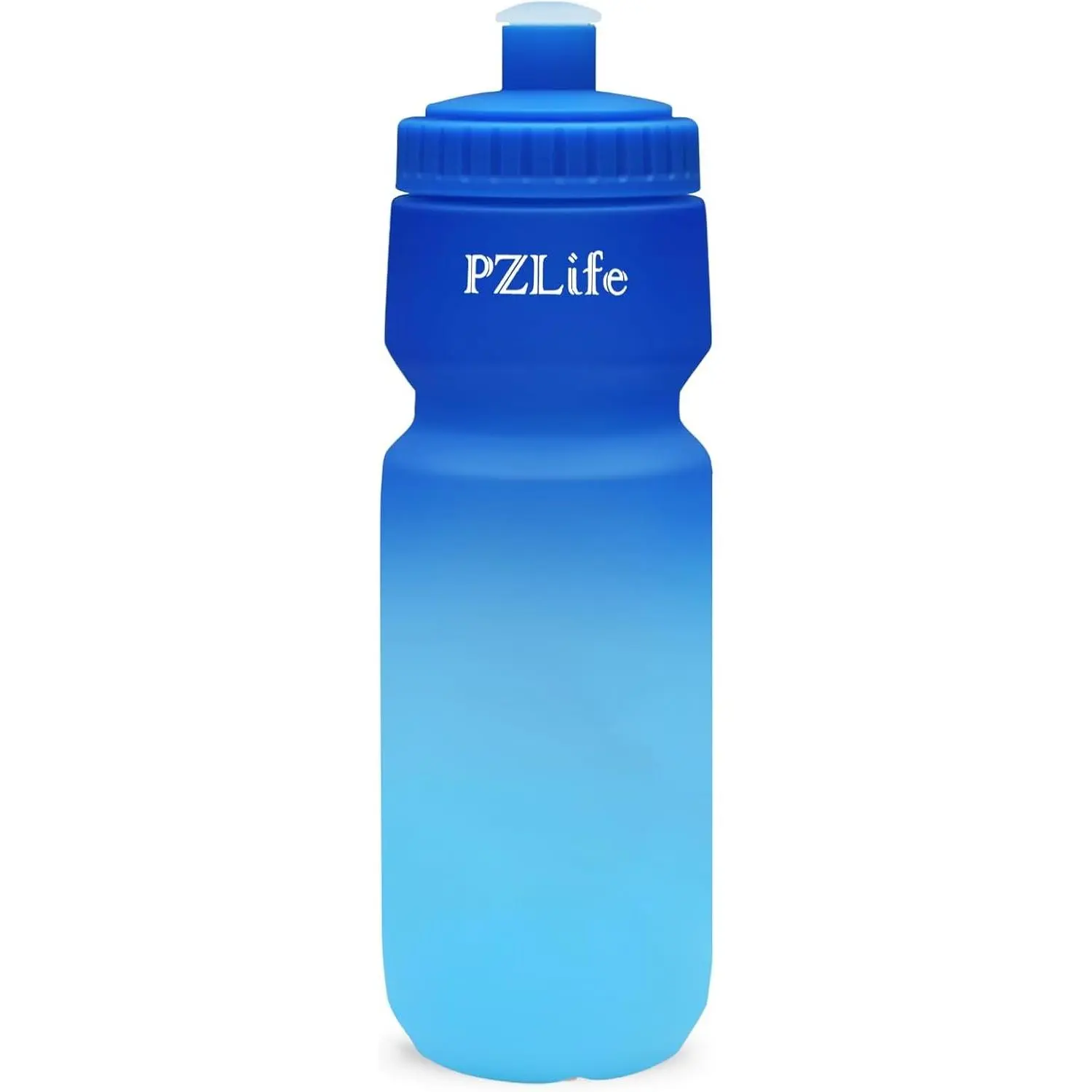 24oz Bike Water Bottle, Cycling Squeeze Bottle BPA Free, w/Pull Top Lid, Leak Proof Sport Water Bottle with Capacity Scale, for Bicycle, Gym, Outdoor Sports