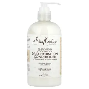 SheaMoisture 100% Virgin Coconut Oil, Daily Hydration Conditioner, All Hair Types, 13 fl oz (384 ml)