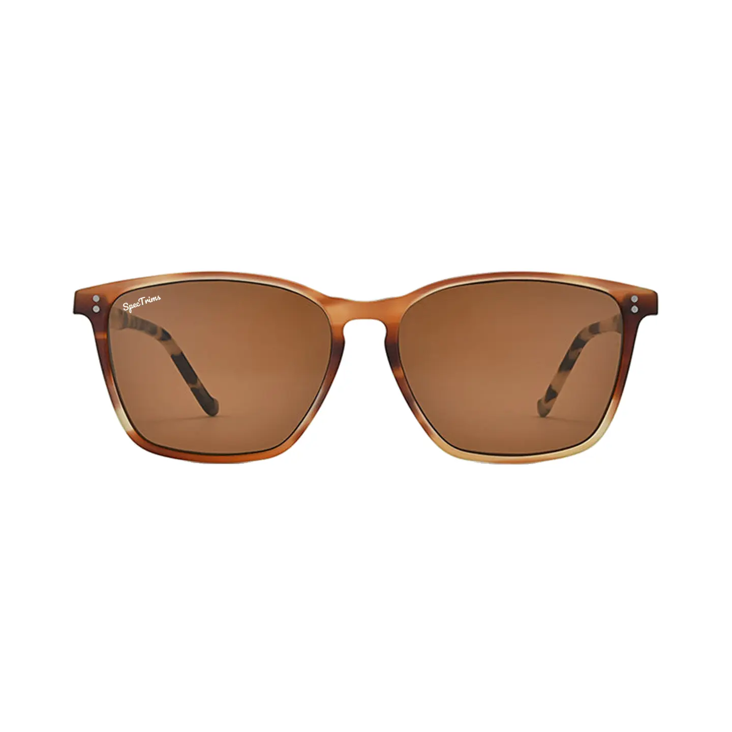 SpecTrims Chicago Dune Sunglasses with 100% UV Protection - Brown Acetate Frame, Brown CR-39 Lens uv protection