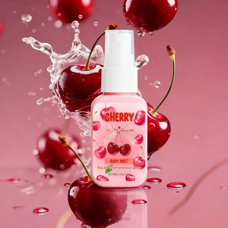 Portable Perfume Spray 90ML Eau de Toilette, Pocket Fragrance Refillable, Long-Lasting Scent Cherry Scented, No Overlap Scents, Ideal for On-The-Go Use