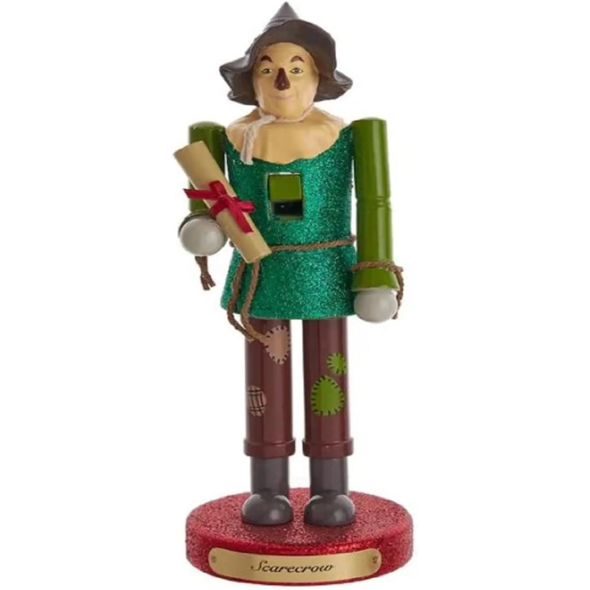 Kurt Adler Officially Licensed Wizard of Oz Scarecrow Nutcracker, 10"