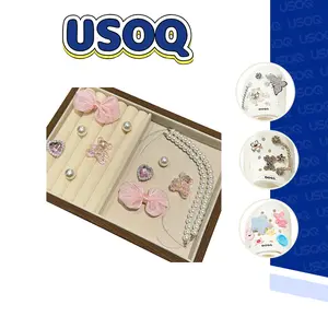 USOQ 12pcs Shoe Charms For Crocs Pink Bow Tie Rhinestone Shoe Charm Bling Shoe Charm For Women Flower Pearl Shoes Decoration Shoes Chain Charm Cute DIY Shoe AccessoriesCute Bowkont& Flower Design Faux Peal Decor Charms,Tower & Crown Design Shoes Charm