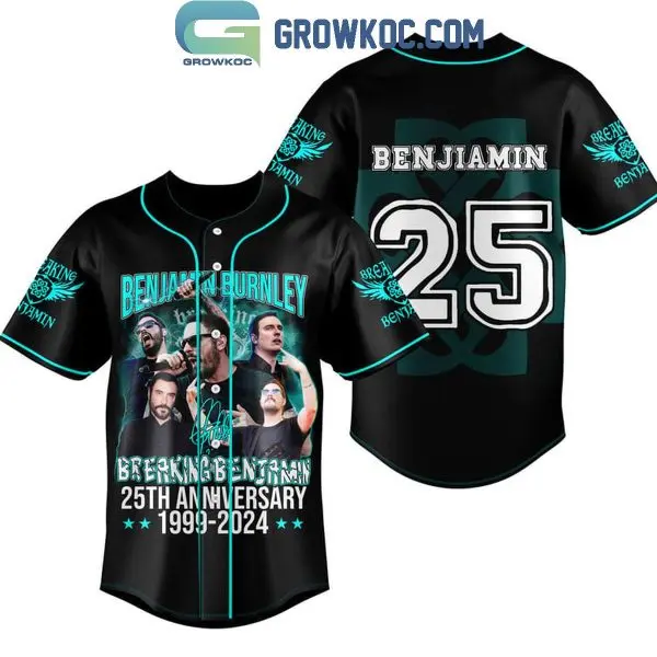 Benjamin Burnley Breaking Benjamin 1999-2024 Personalized Baseball Jersey - Baseball Jersey For Fans Personalized Baseball Jersey Y2K Outfits (Baseball Jersey T for Man and Women)