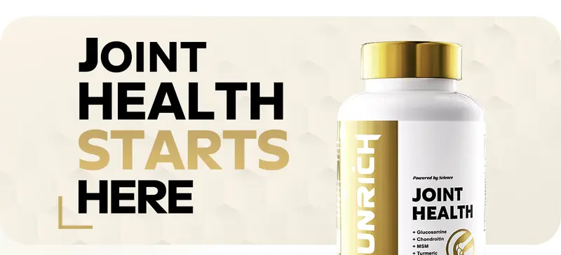 Product Introduction of FUNRICH Joint Health Supplement for Women & Men with Glucosamine, Chondroitin, MSM & Turmeric - 120 Capsules 0