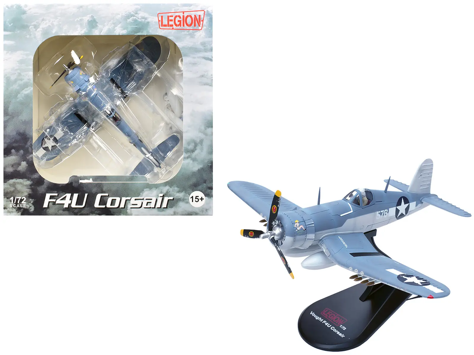 Vought F4U-1A Corsair Fighter Aircraft "Vella Lavella, Solomon Islands" (1943) US Marine Corps 1/72 Diecast Model by Legion
