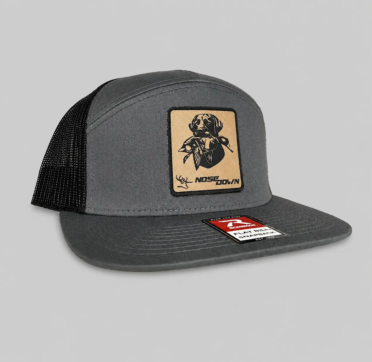 Lab Dog Classic 7 Panel Adjustable Snapback Hat