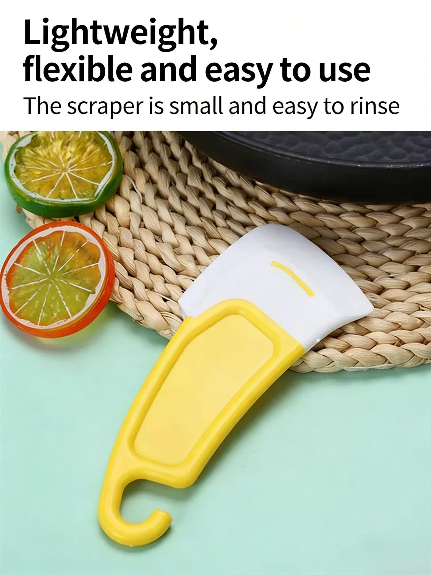 Kitchen Cleaning Scraper, Flexible & Durable Pan Cleaner for Food Residue & Grease