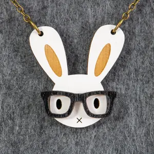 Nerd Bunny Necklace