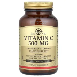 Solgar Vitamin C, 500 mg, 100 Vegetable Capsules