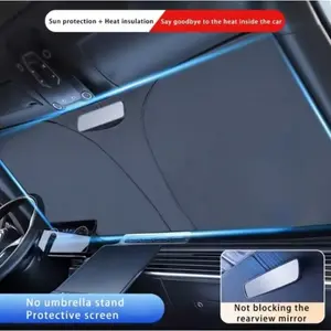 Summer Must-Have!Car Sunshade That Cuts Car Temp From 80℃ To 28℃ Instantly, No Installation Hassle, Fits Most Vehicles, Protects Dash From Fading(FS)