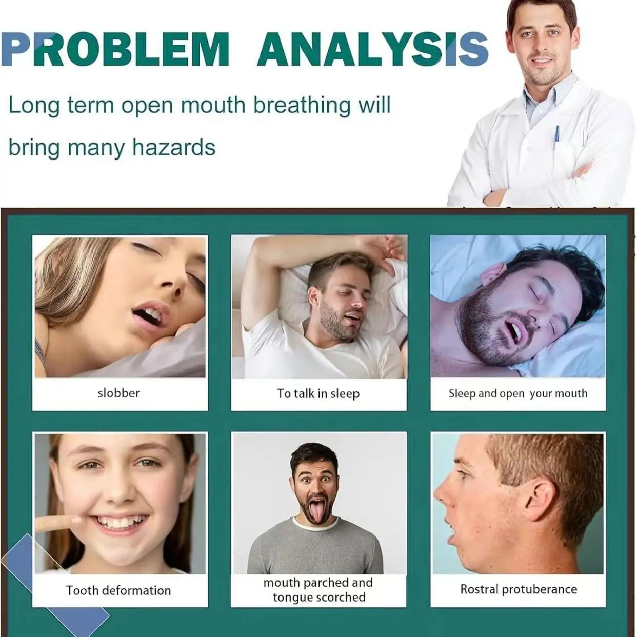 Sleep Mouth Tape, Snore Mouth Tape, Breathable Mouth Tape, Comfortable Sleeping Tape, Body Care Product for Women & Men