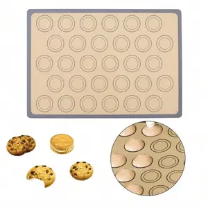 Silicone Baking Mat for Macaron Cake Cookies Bread, Non-Stick Kitchen Baking Accessories, DIY Oven Mold, Heat Resistant Cooking Pad
