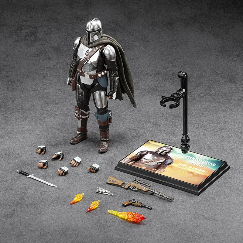 Disney STAR WARS The Mandalorian and Grogu Series  Action Figures, 7-Inch Action Figure Set, Official Authorization, A Great Gift for Collectors and Fans