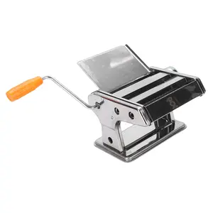 Pasta Maker Adjustable Multifunctional Manual Noodle Maker Machine with Hand Crank and Cutter for Spaghetti Fettuccini Dumpling Skin
