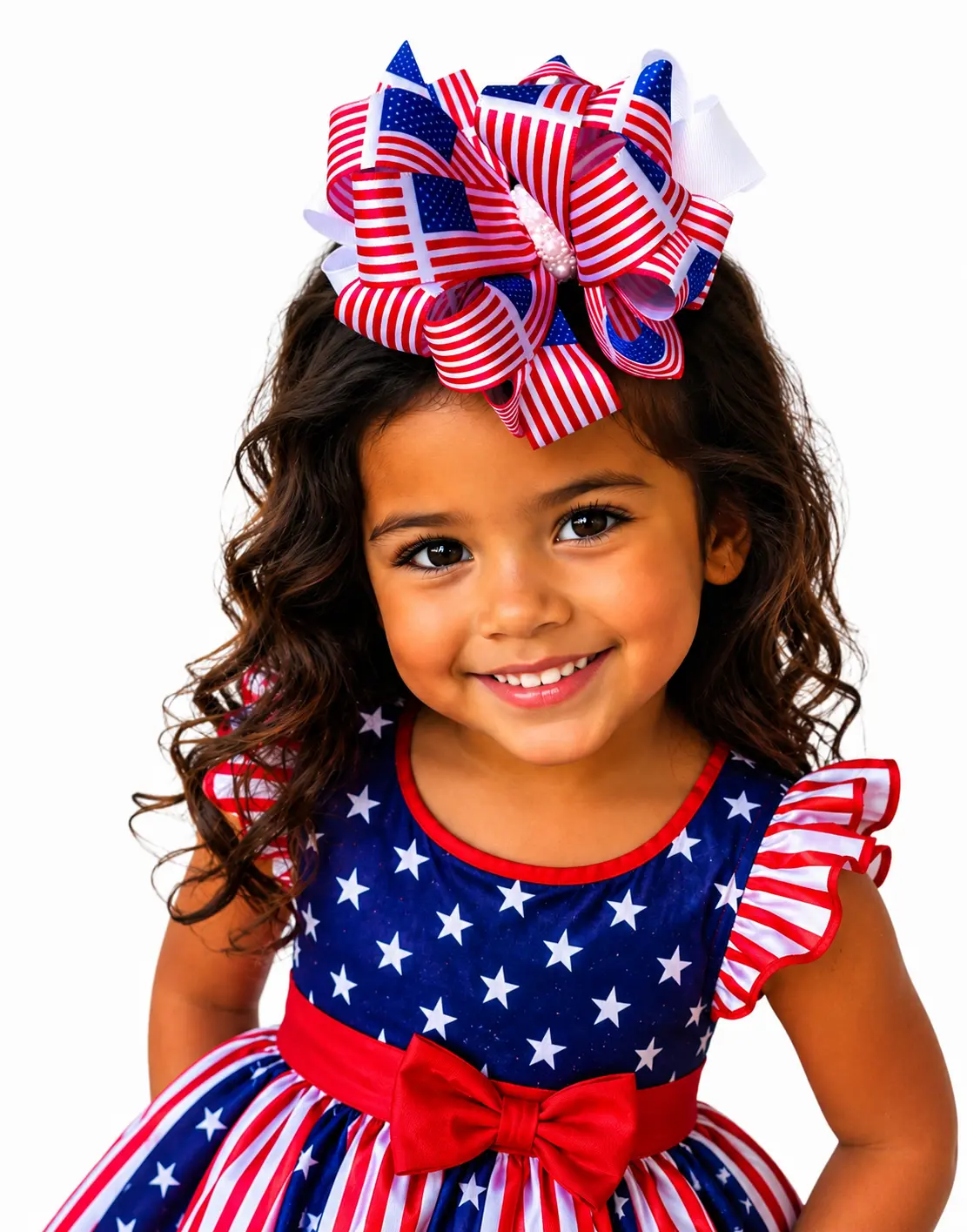 Patriotic Boutique Hair Bow
