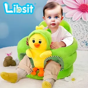 Baby Learning to Sit Chair |   Cute Cartoon Baby Sofa Support Seat, Comfortable Toddler Sit Me Up Floor Seat for Baby, LIBSIT