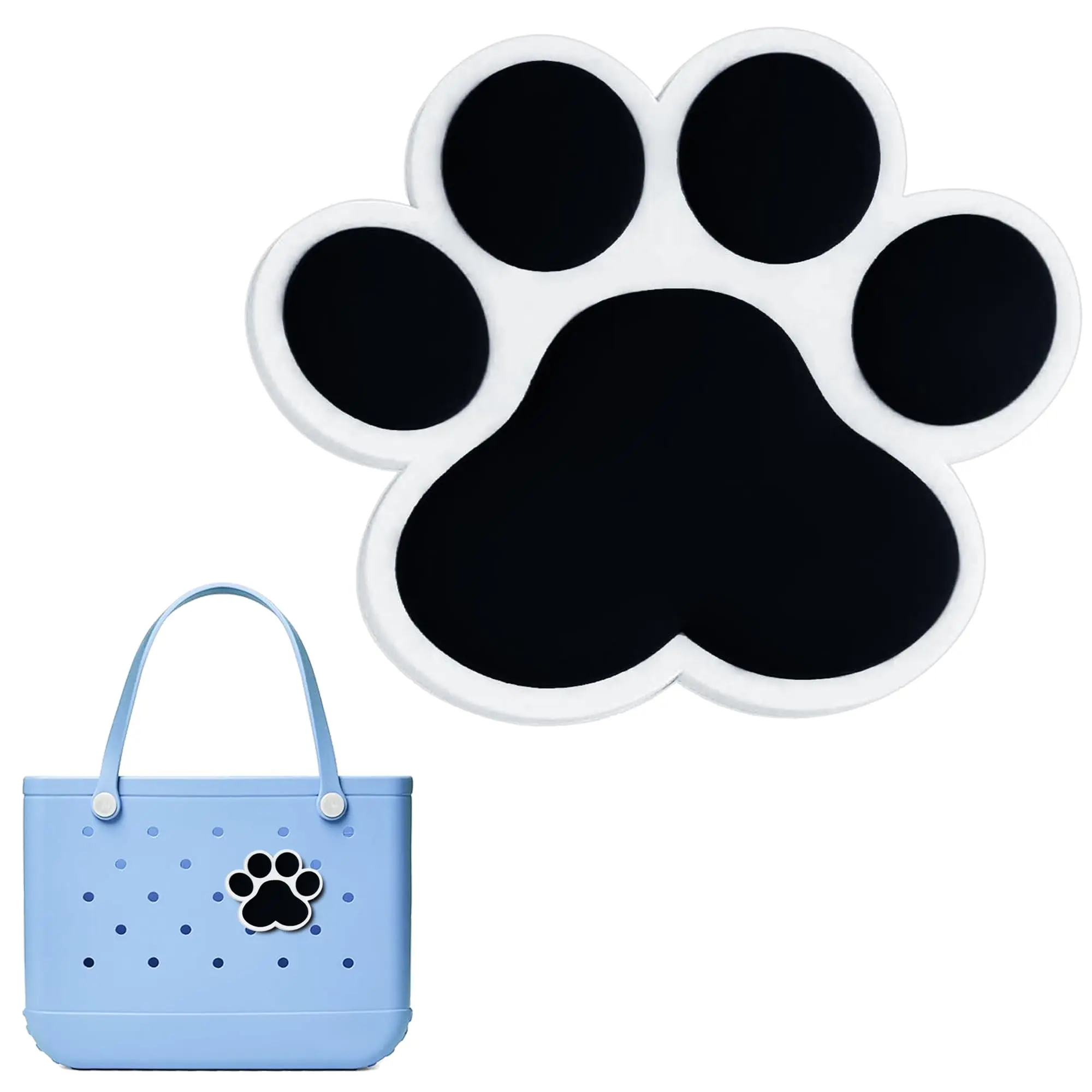 Black Footprints Charm