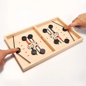 Fast Sling Puck Game, 14” Slingshot Desktop Battle Games, Table Top Hockey Games for Adults & Kids, Parties Board Game Desktop Interactive Ideal Gift for Family Game Night travel board