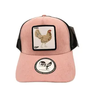 Gallo Fino Cap with "FINA" Print, Includes "GF" and Logo, Light Pink Color, Adjustable Fit - Nata, Snack
