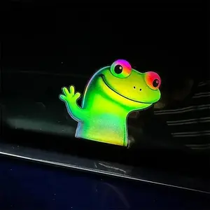 1PC Lizard Waving Meme Stickers, Car Stickers, Sticker For Cars, Truck Car Decal, Car Vehicle Decoration, Waterproof Cartoon Vinyl Decals, Perfect for DIY Car Windows, Skateboards, Motorcycle Fuel Tanks, Ideal for Funny Vehicle Modification