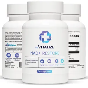 reVITALIZE NAD+ Restore - Cellular Health Support Dietary Supplement with Clean Ingredients & Antioxidants Edible Fitness Healthcare Vitamin Optimum