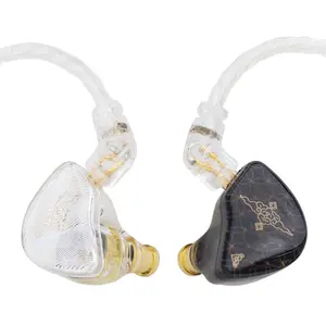 TANGZU Wan'er S.G HiFi 10mm Dynamic Driver Earphone, in-ear Earphone with Detachable Recessed 2Pin OFC Braided Cable, Earbuds for Audiophile Musician DJ Stage, Headset, High Quality Headphones, In Ear Earphones