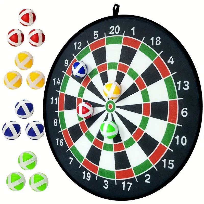 Dart Board Game Set, 1 Set Indoor Outdoor Balance Training Dart Board Game, Parent-child Interactive Game Props, Sports Toys for Indoor Outdoor, Darts Board Dartboard
