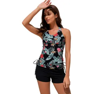 2 Piece Swimdress Swimsuits for Women bikini sets bathing suit women set non tie bathing suit bikini bottom triangle rash guard bikini swimsuits 2 piece beaded cherry bikini swim sets for women