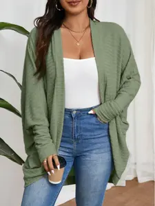 Plus Size Women's Soft Comfortable Knitted Cardigan Knitwear, Stylish Fall & Winter Loose-Fitting Casual Top, Versatile Everyday Fashion