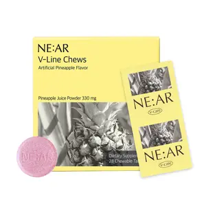 NE:AR V-Care Depuffing Candy – Korean Beauty & Wellness product for Water Retention Relief & Circulation Support, With Organic Prickly Pear Fruit Concentrate Powder & Vitamins – Convenient Chewable for Daily V-Line, Detox & Refreshing Boost
