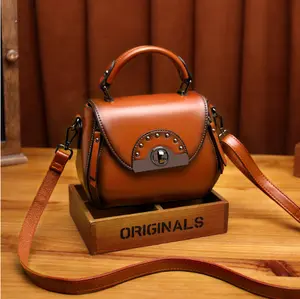 F28-【Genuine leather】The new elegant fashion small bag soft leather crossbody bag all kinds of handbag