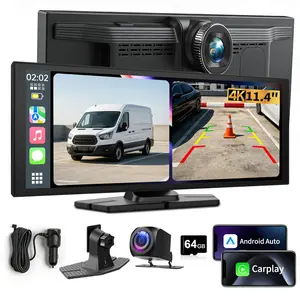【Father's Day Gift】ConewVehicle 11.4" Big Wireless CarPlay Screen Watch Youtube/Netflix/TikTok While Parked Auto-Connect, iPhone 8–15+ & Android 11+ Any Car Upgrade