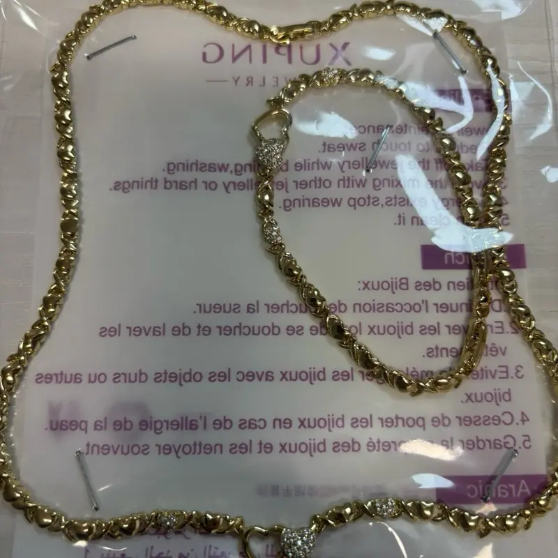 Set gargantilla con pulsera laminado