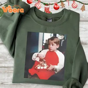 Christmas Home Alone Vintage Graphic Shirt, Kevin T-Shirt, Funny Christmas Sweatshirt McCallister Shirt Christmas Gift Xmas Movie Shirt