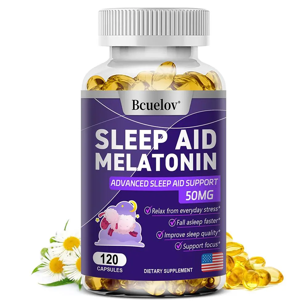 Bcuelov Magnesium Melatonin Dietary Supplement - Healthcare, Healthy Sleep Support - 120 Capsules Bcuelov Magnesium Melatonin Dietary Supplement - Healthcare, Healthy Sleep Support - 120 Capsules