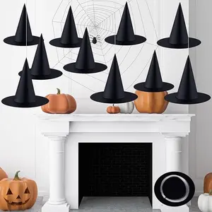 Bulk Halloween Hanging Witch Hats – 14 Pack Floating Witch Hat with 200  feet Hanging Rope, Decorations for Indoor & Outdoor Halloween Parties, Spooky Haunted House & Yard Décor