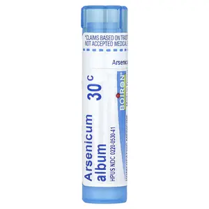 Boiron Arsenicum Album, 30C, Food Poisoning Relief, Approx 80 Pellets