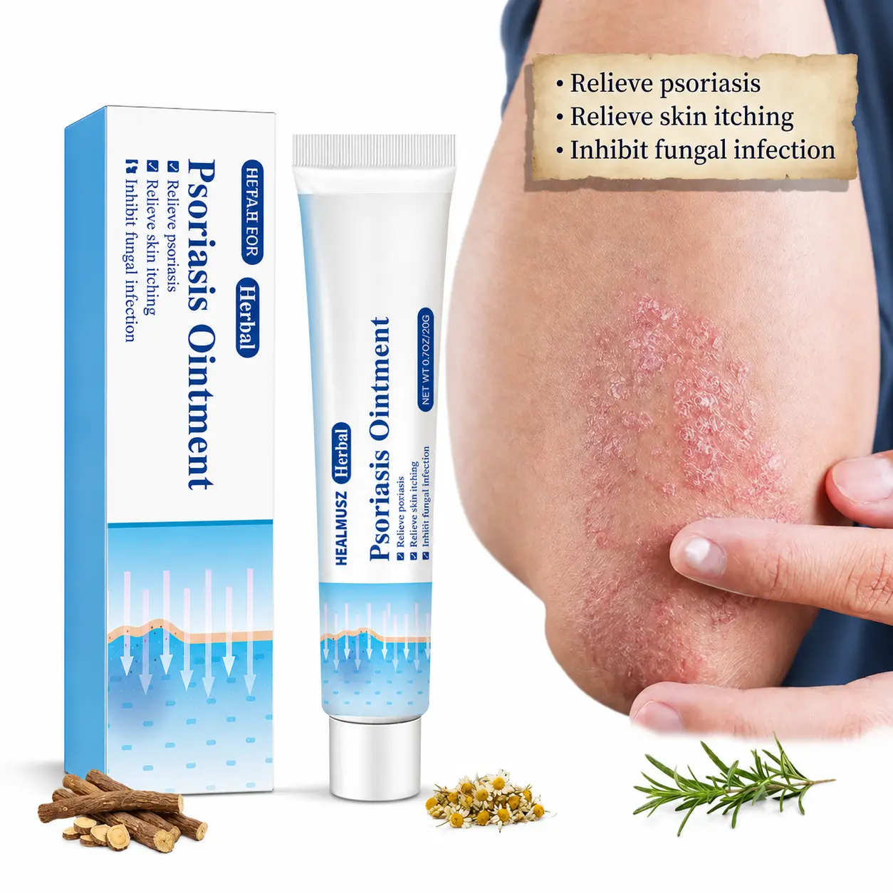 Sensitive Skin Soothing Care Cream, Natural Botanical Formula, Helps Soothe Dryness, Itching and Redness, Suitable for Daily Sensitive Skin Care, Scalp Care and Skin Moisturizing Repair, Deep Hydration