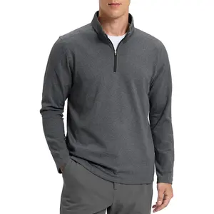 G Gradual Quarter Zip Pullover for Men Fleece Lined Sweatshirt Long Sleeve Winter Golf Shirt Mock Neck Polo Running Sweater