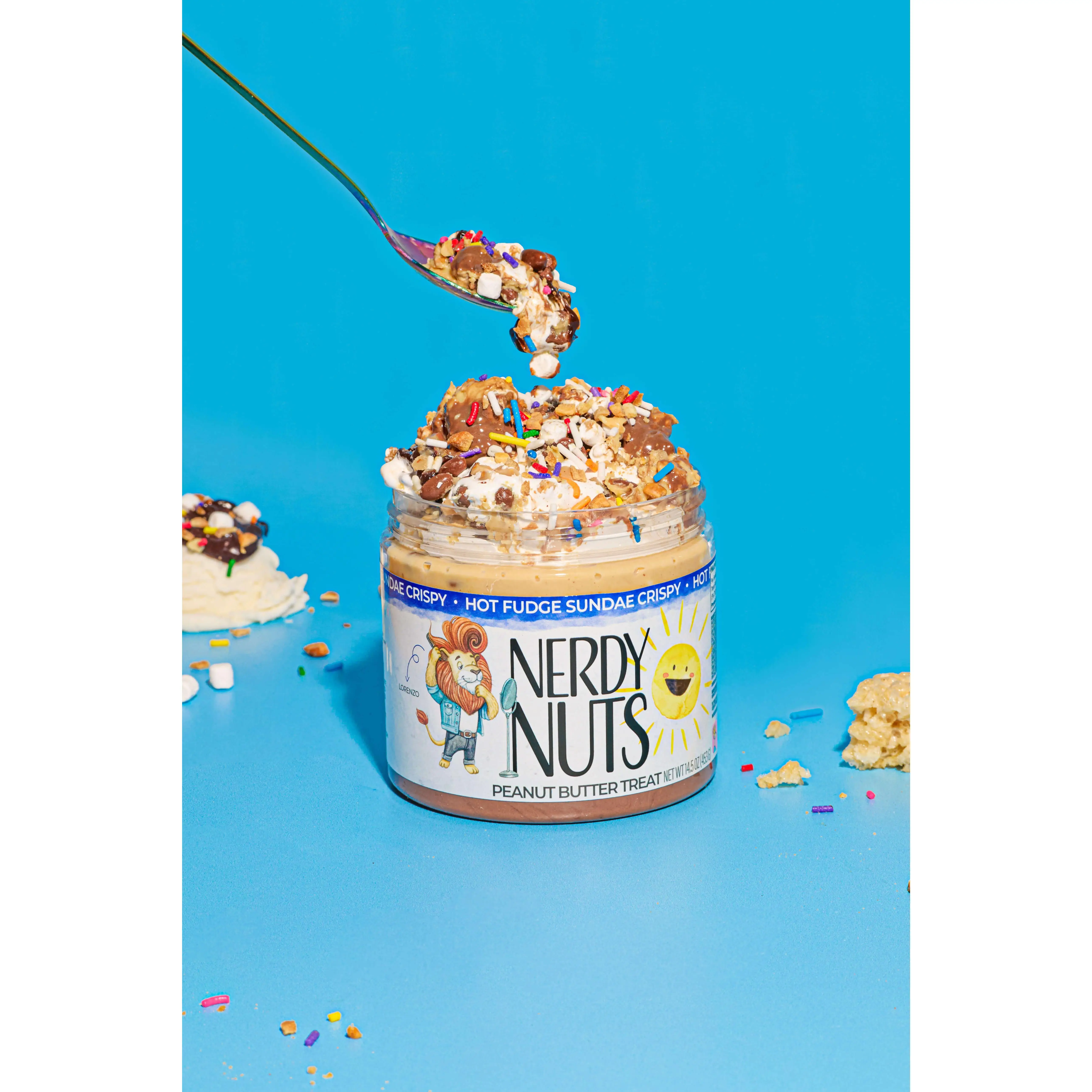 Hot Fudge Sundae Crispy Peanut Butter Treat