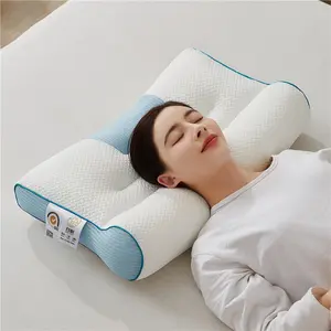 Japanese-style sleep aid and neck protection pillow core home fiber cervical pillow repair reverse traction pillow no collapse