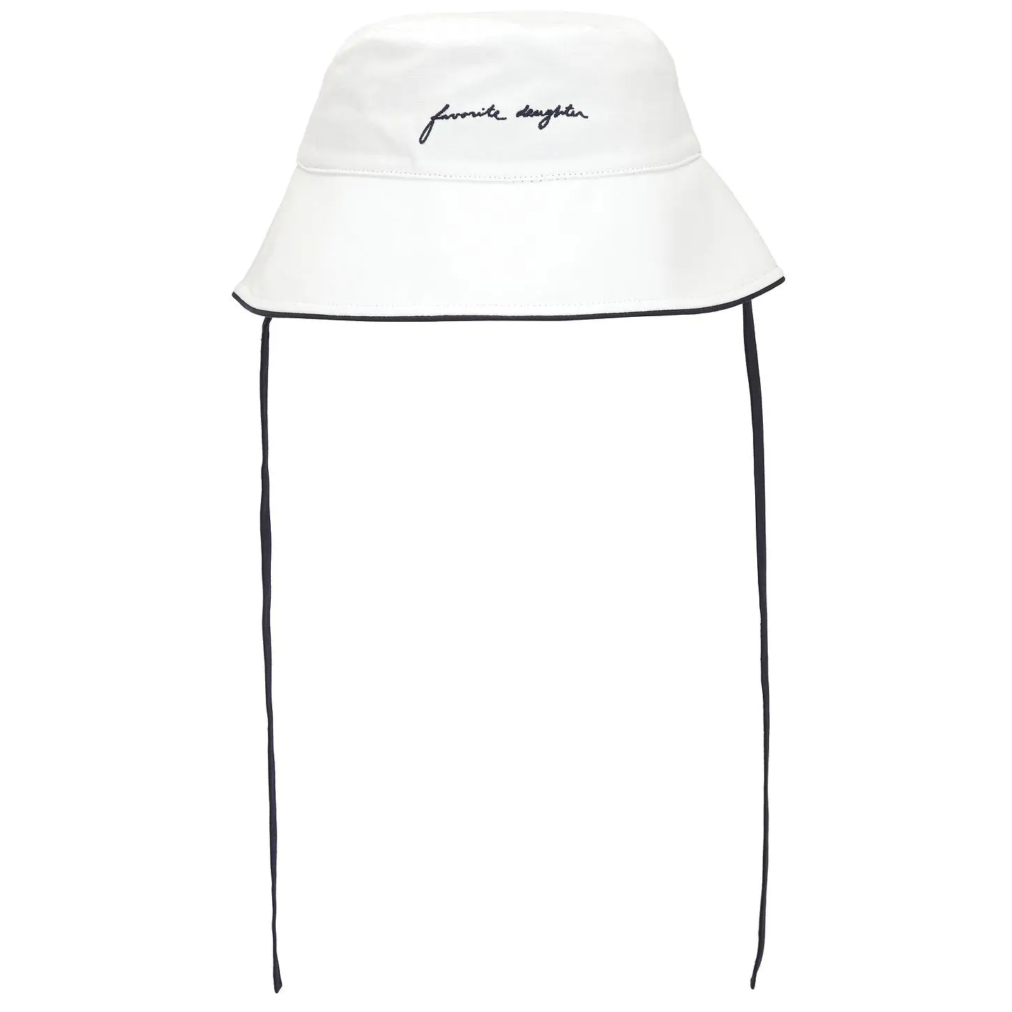 Favorite Daughter The Color Block Canvas Bucket Hat in Ivory