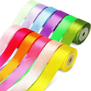 12 Colors Satin Ribbon, 1 inch 130.8 Yards Fabric Ribbon for  Wrapping Flower Bouquet Party Birthday Wedding Hair Bows Invitation and Festival Decorations - 10.9 Yards Each
