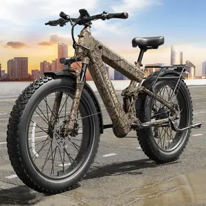 Puckipuppy Bulldog Electric Bike for Adults 1350W, 48V 30AH Dual Battery Ebike, 130 Miles Long Range Full Suspension E bike, 26" Fat Tire Adult Electric Bicycles, 28MPH, Ideal for Urban and Off-road Riding