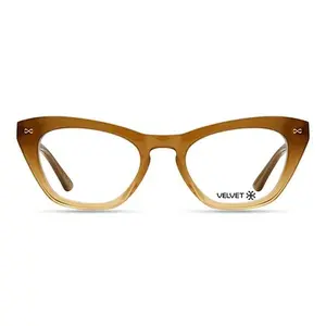 Velvet Eyewear Stevie Gradient Brown Frame for Women Eco-Friendly Bio-Based Material Medium Fit 52-15-138