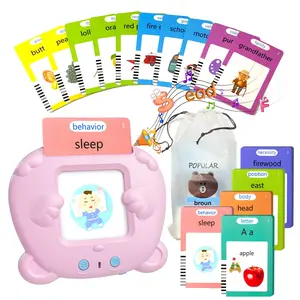 2024 Talking Flash Cardswith224Sight Words for kids ages 4-8learning materials toy,PocketSpeechfor Toddlers to HelpSpeakand Spell ,Speech Therapy ToysforAutisticChildren, Gift for Kids (Pink)