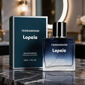 Terrawood Eau de Parfum for Men, 1.7 FL OZ (50ml) Woody Citrus Long Lasting Cologne Spray with Lemon, Lavender & Leather Notes